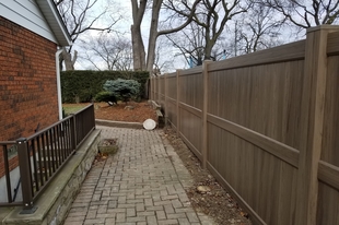 Wooden Stairway outfitted with a spectacular railing